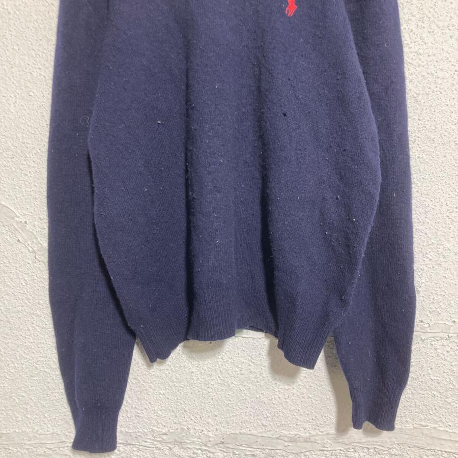 Polo Ralph Lauren ウールニット セーター M ネイビー ポロラルフ