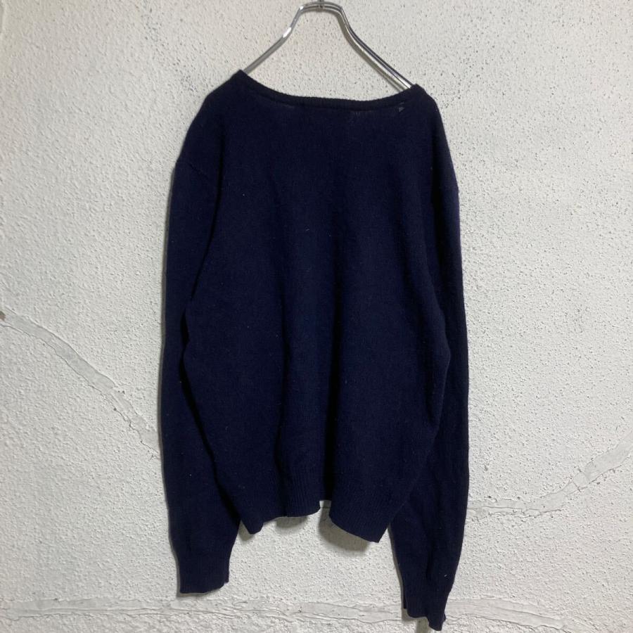 Polo Ralph Lauren ウールニット セーター M ネイビー ポロラルフ