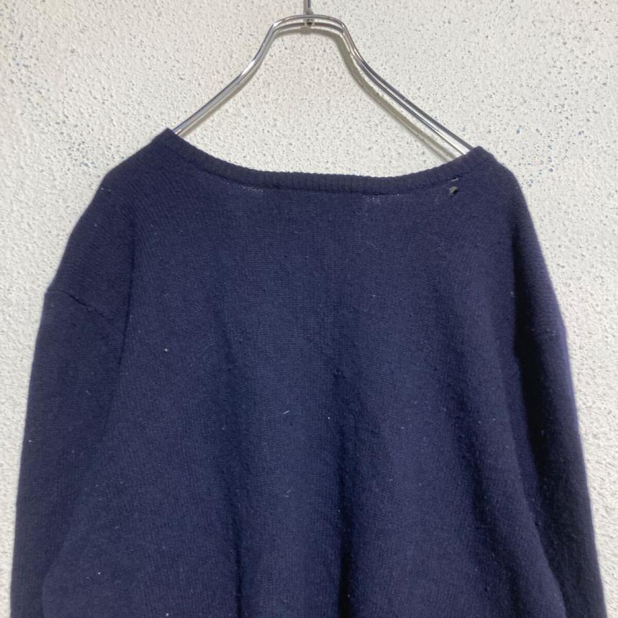 Polo Ralph Lauren ウールニット セーター M ネイビー ポロラルフ