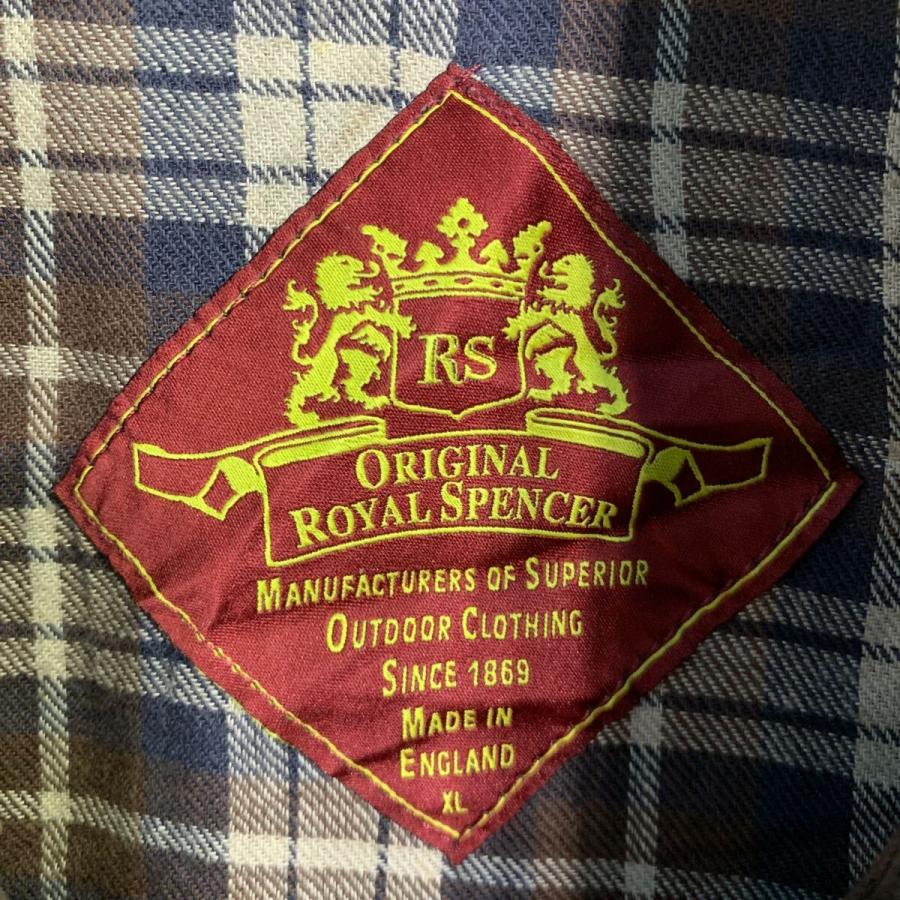 ROYAL SPENCER オイルドジャケット XL ブラウン ロイヤルスペンサー 