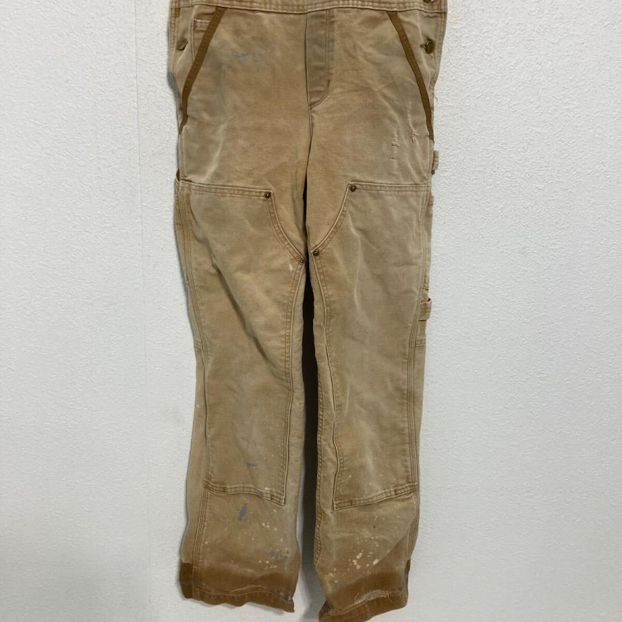 carhartt ダック ダブルニー オーバーオール W34 ブラウン カーハート