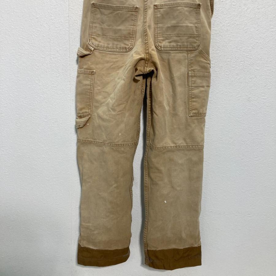 Carhartt ダブルニー　ブラウンオーバーオール　34×34 carhartt ダック ダブルニー オーバーオール W34 ブラウン カーハート