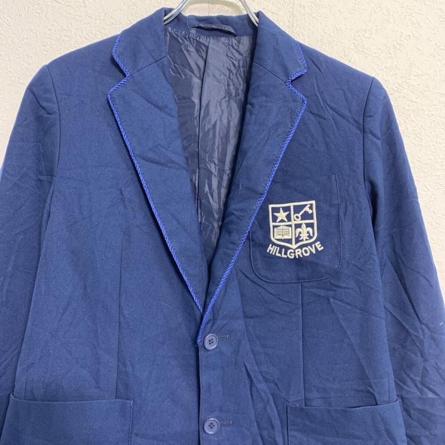 ZIGGYS テーラードジャケット M 程 ブルー ボタン ブレザー 胸ポケット