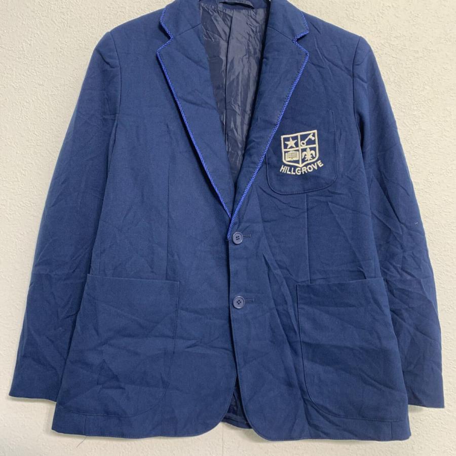 ZIGGYS テーラードジャケット M 程 ブルー ボタン ブレザー 胸ポケット