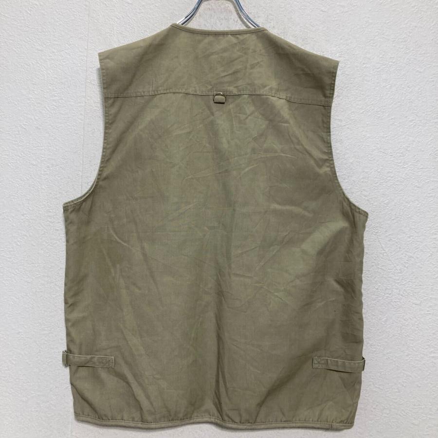 CAMEL 古着 フィッシングベスト ギミック アメリカ輸入 ポケット Peace フィッシングベスト 2XL カーキ ビッグサイズ アウトドア 古着卸