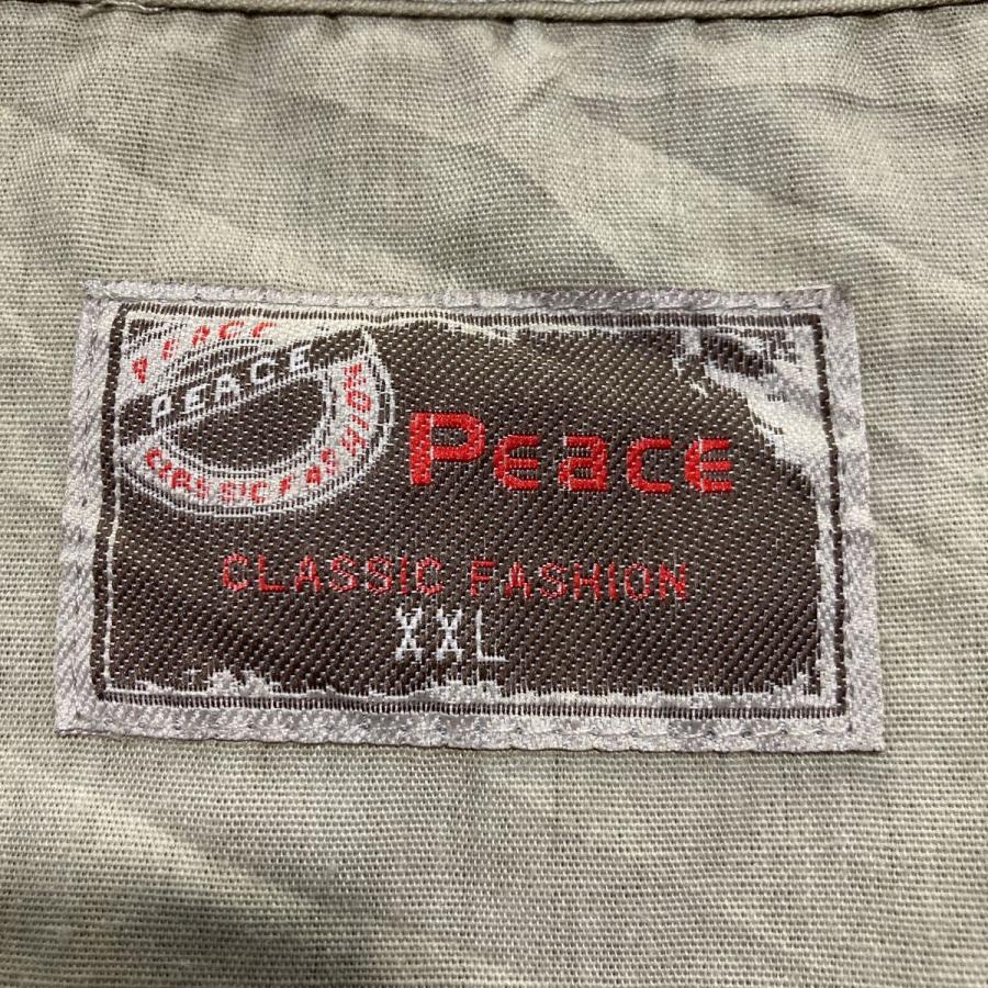 Peace フィッシングベスト 2XL カーキ ビッグサイズ アウトドア 古着卸