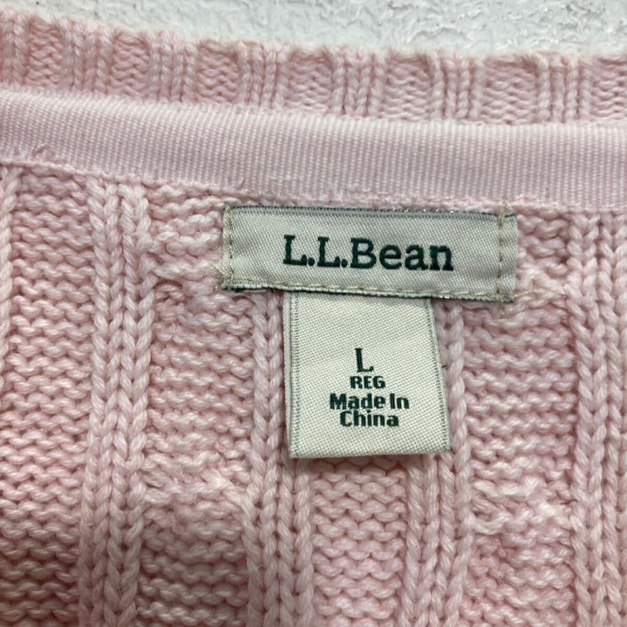 L.L.Bean コットン ケーブルニット セーター レディース L ベビー 
