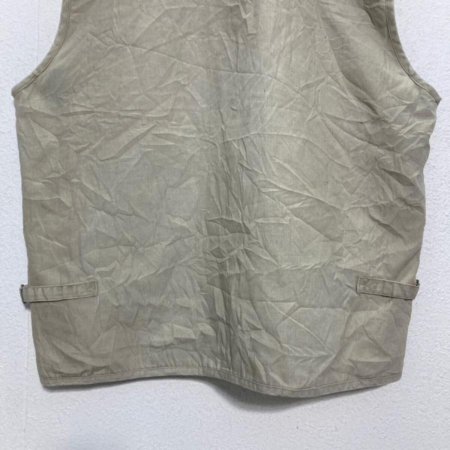 GAOJI FUSHI フィッシングベスト XL グレージュ ビッグサイズ 古着卸