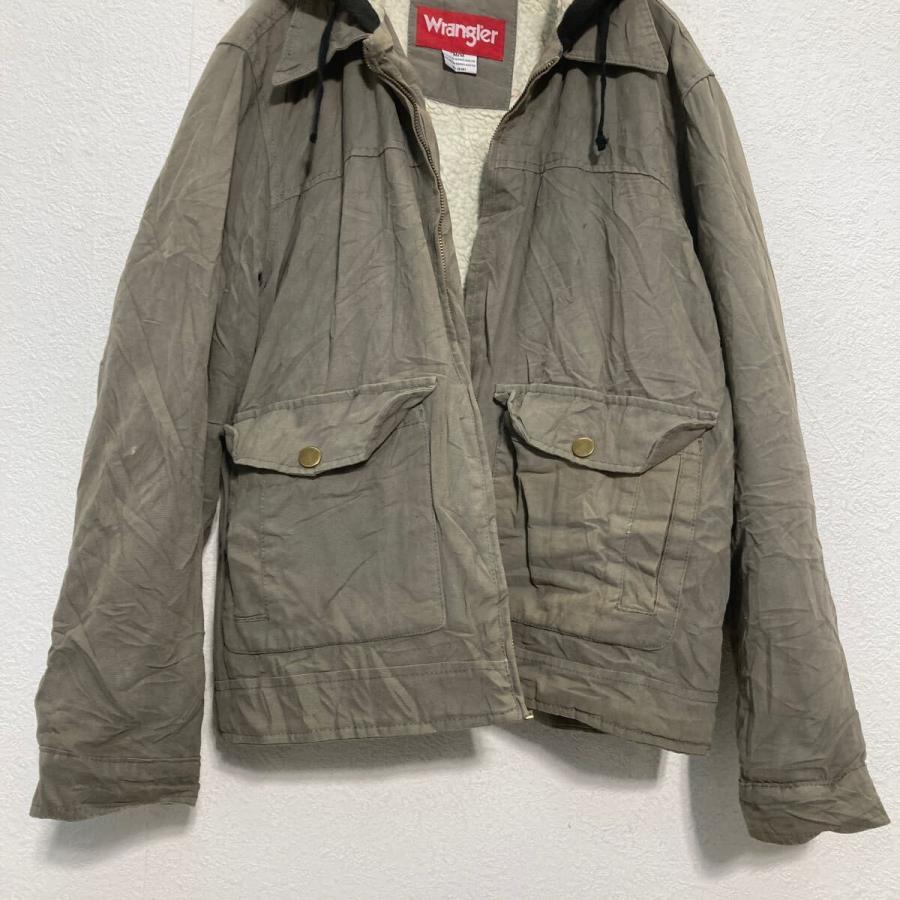 Wrangler 中綿 ダックジャケット M グレージュ ラングラー 裏ボア