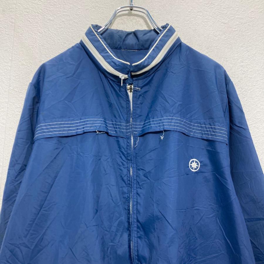 ジップアップ ナイロンジャケット XL ブルー 古着卸 アメリカ仕入 a702