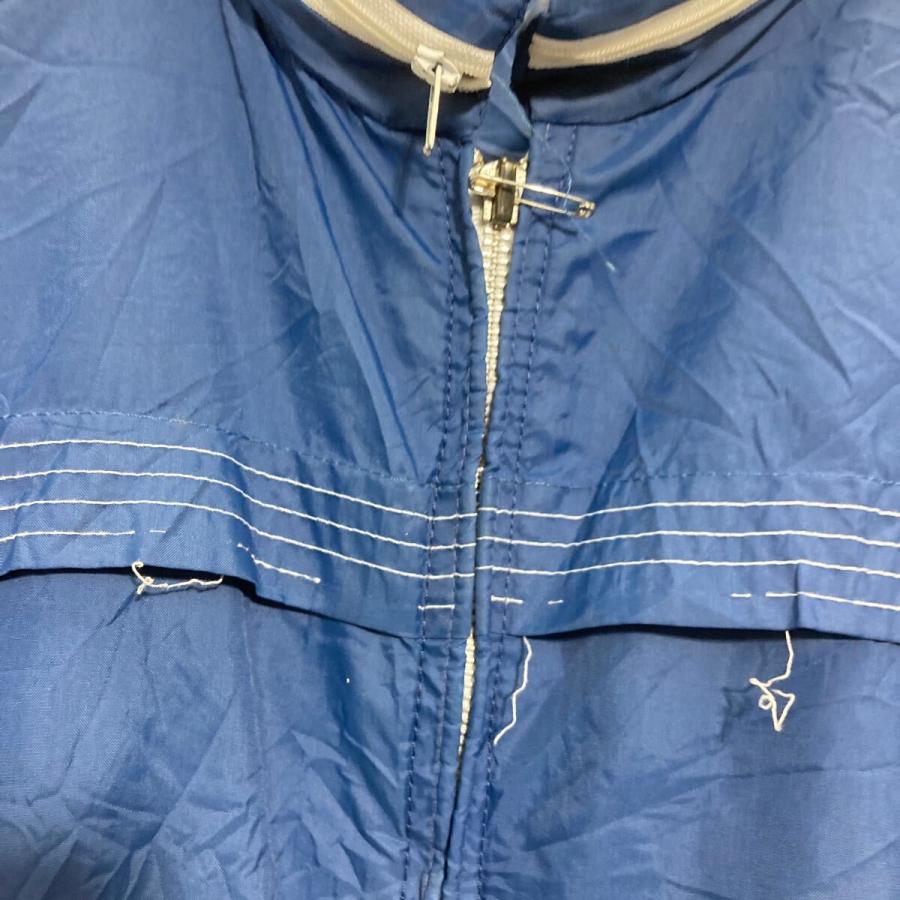 ジップアップ ナイロンジャケット XL ブルー 古着卸 アメリカ仕入 a702
