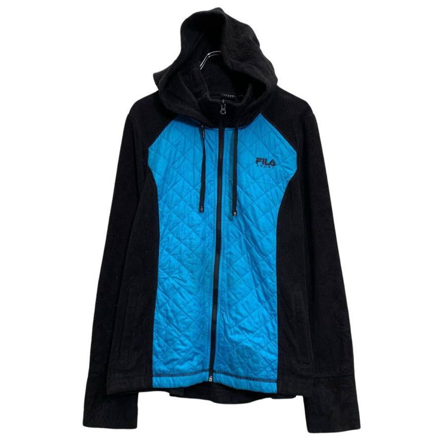 【新品未使用】　 FILA VL2978 ジップアップジャケット　レディース　S FILA SPORT フリースジャケット L ライトブルー ブラック フィラ