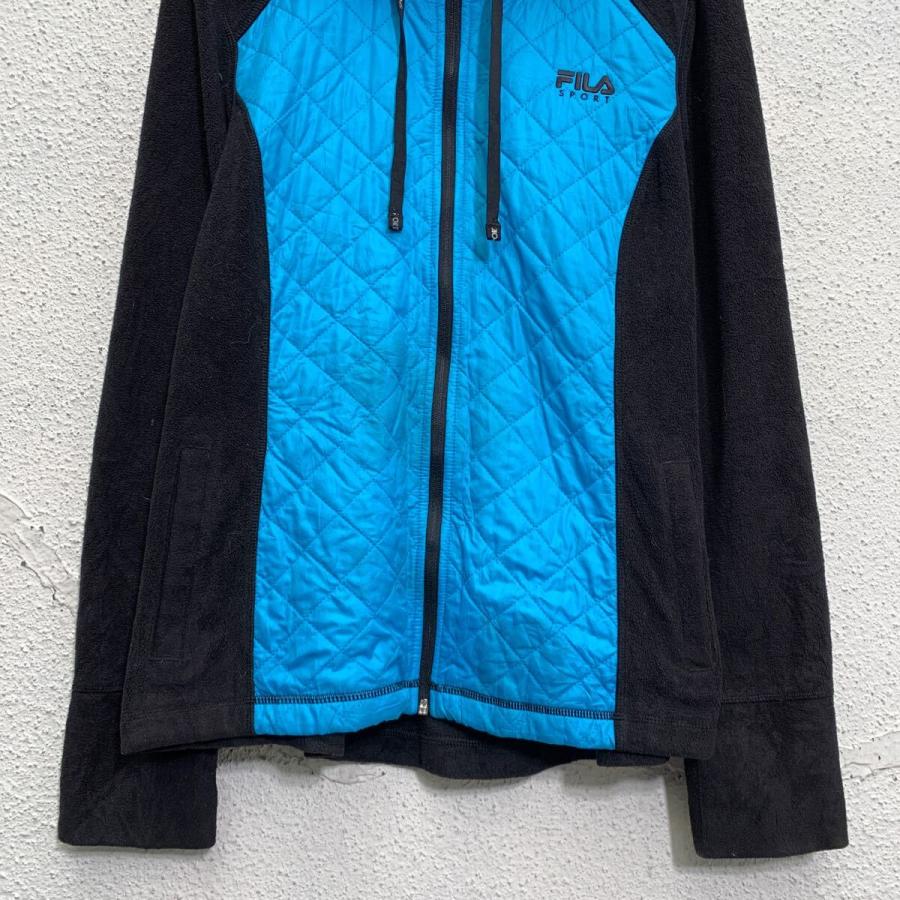 FILA SPORT フリースジャケット L ライトブルー ブラック フィラ
