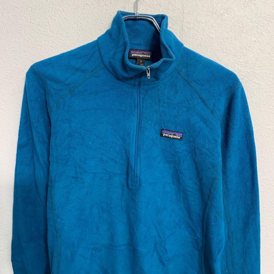 patagonia フリースジャケット S ブルー パタゴニア ハーフジップ