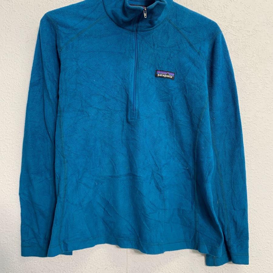 patagonia フリースジャケット S ブルー パタゴニア ハーフジップ