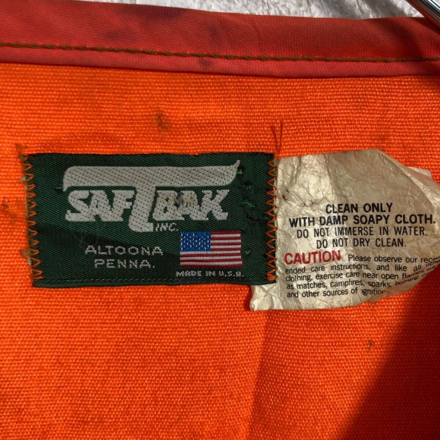 SAFTBAK ハンティングベスト L〜 キャメル ネオンオレンジ アメリカ製 