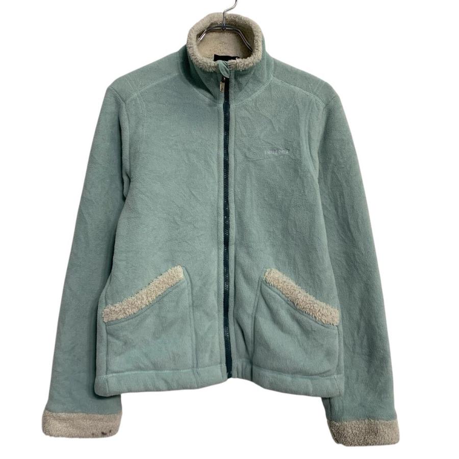 patagonia フリースジャケット レディース M ライトブルー ホワイト 