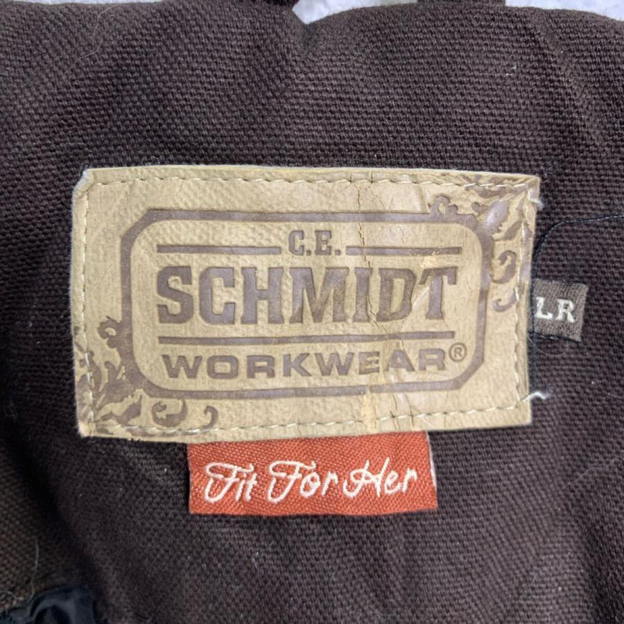  サロペット　デサント　日本製　古着 SCHMIDT ダック オーバーオール L ブラウン ジップアップ サロペット