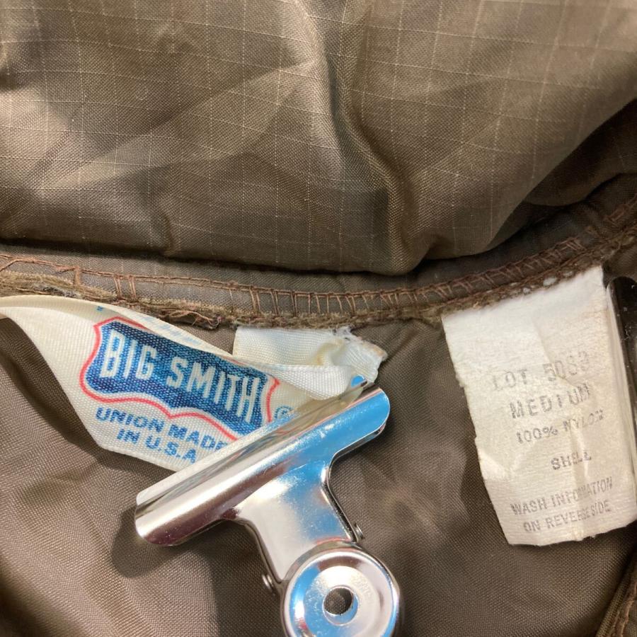 BIG SMITH 中綿ベスト M ブラウン ビッグスミス アメリカ製 古着卸