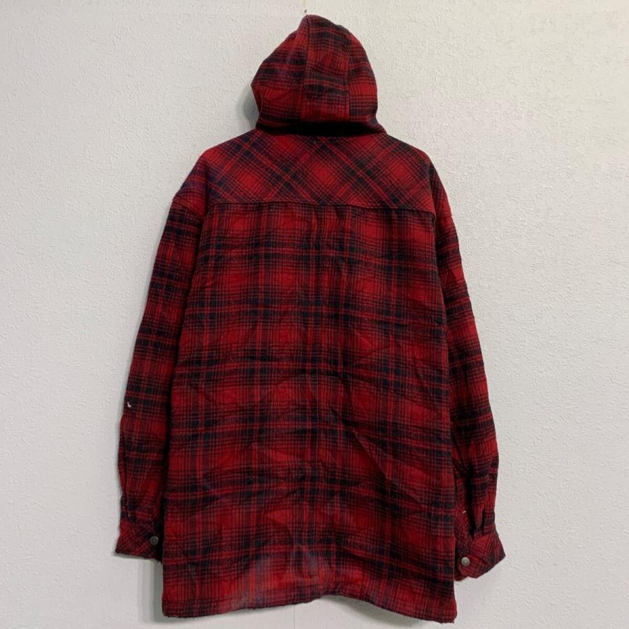 Dickies シャツジャケット XL レッド ブラック ディッキーズ スナップ