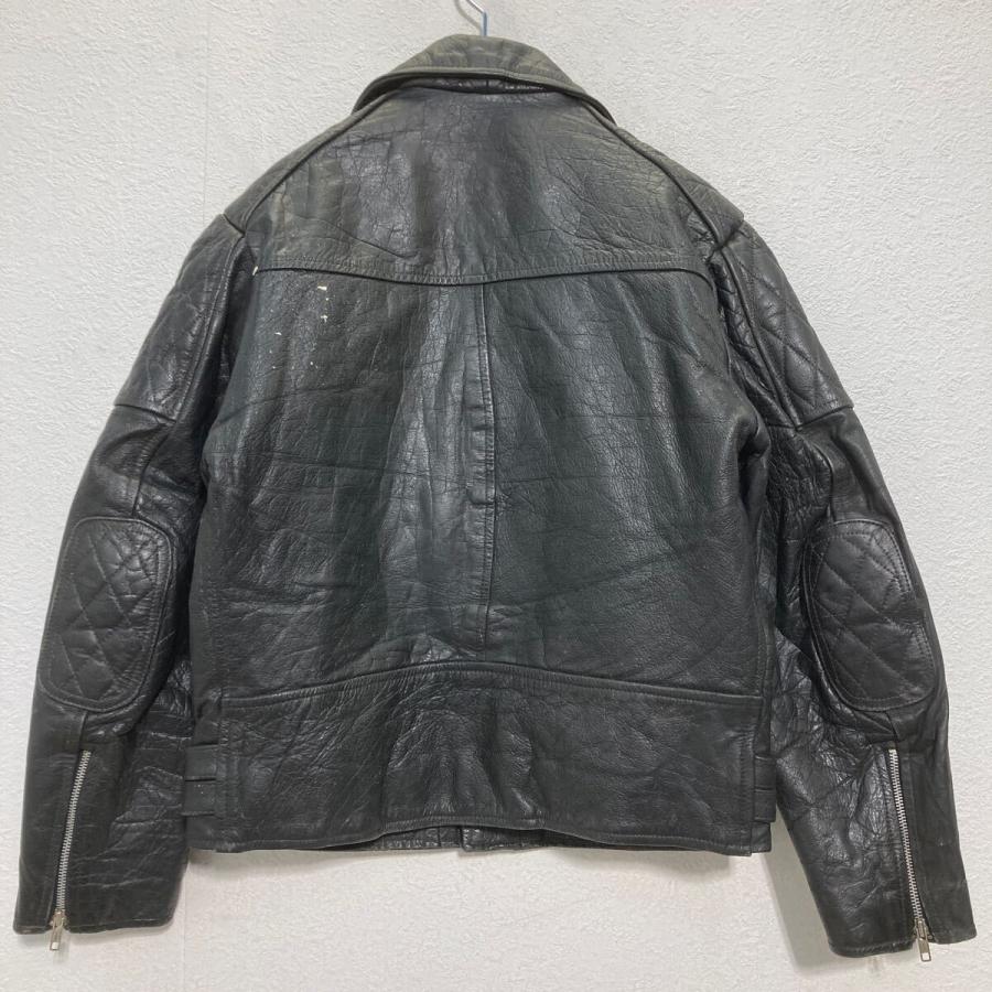 Belstaff レザー ダブルライダースジャケット S ブラック ベルスタッフ イングランド製 70's 古着卸 アメリカ仕入 a702-7202の画像