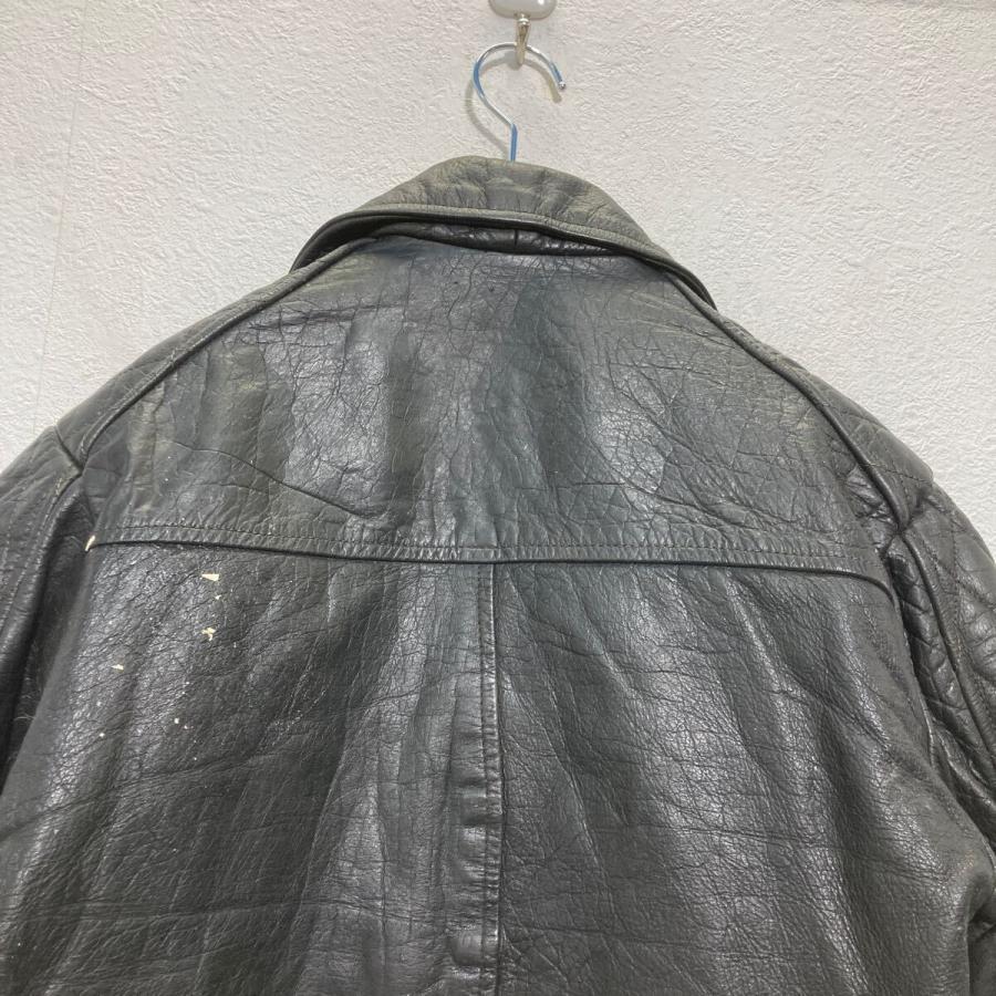 Belstaff レザー ダブルライダースジャケット S ブラック ベルスタッフ イングランド製 70's 古着卸 アメリカ仕入 a702-7202の画像