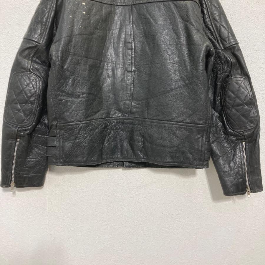 Belstaff レザー ダブルライダースジャケット S ブラック ベルスタッフ イングランド製 70's 古着卸 アメリカ仕入 a702-7202の画像