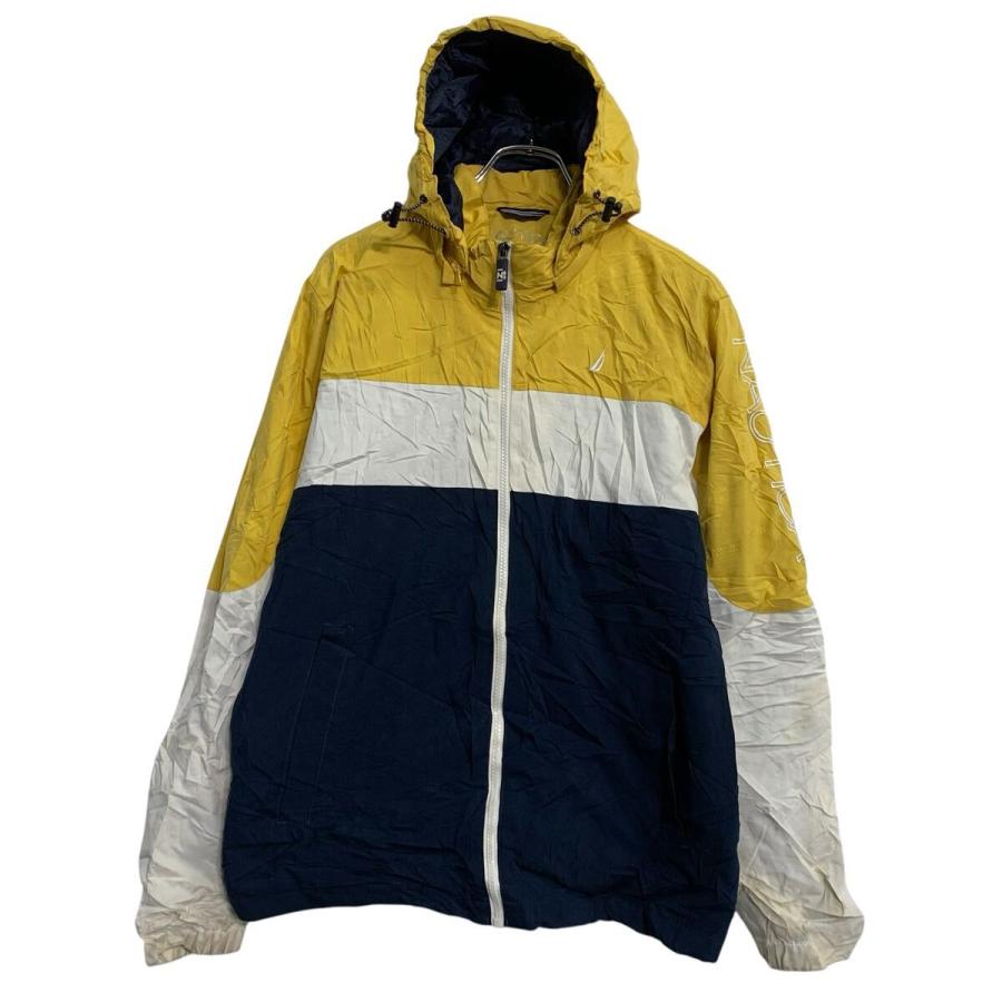 NAUTICA 中綿ジャケット M イエロー ネイビー ホワイト ノーティカ