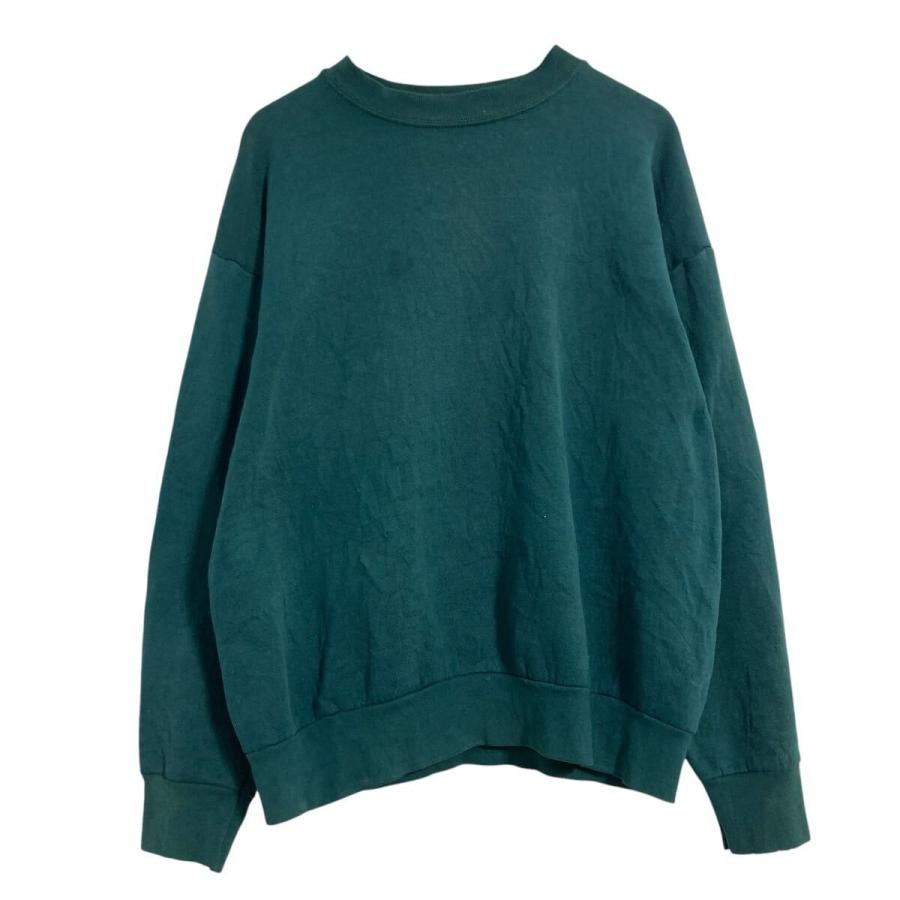 FRUIT OF THE LOOM 無地スウェット トレーナー M グリーン フルーツ 
