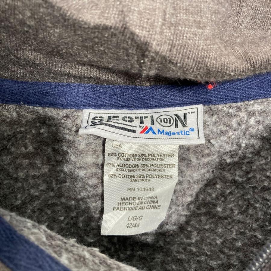 majestic プリントスウェット パーカー マジェスティク L ダークグレー