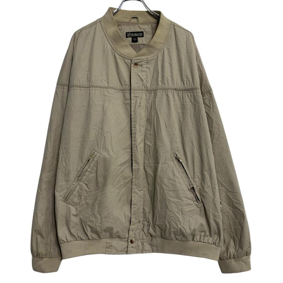 HABAND ブルゾンジャケット 4XL ベージュ ハーバンド ジップアップ