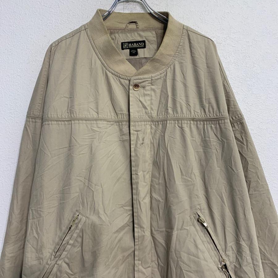HABAND ブルゾンジャケット 4XL ベージュ ハーバンド ジップアップ