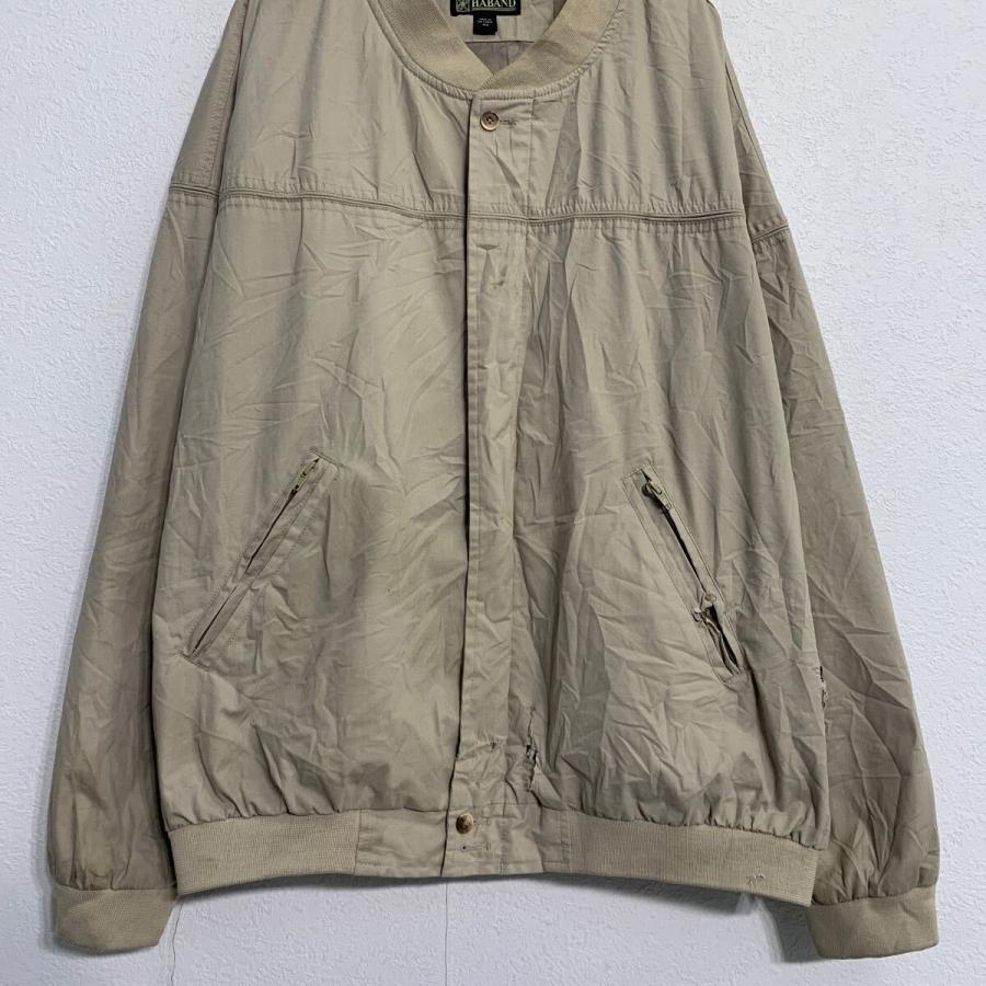 HABAND ブルゾンジャケット 4XL ベージュ ハーバンド ジップアップ