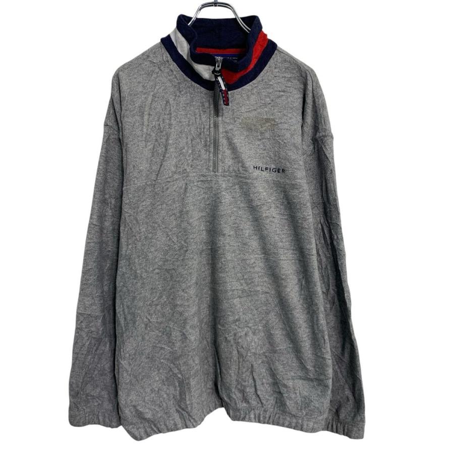 TOMMY HILFIGER フリースジャケット L グレー トミーヒルフィガー 
