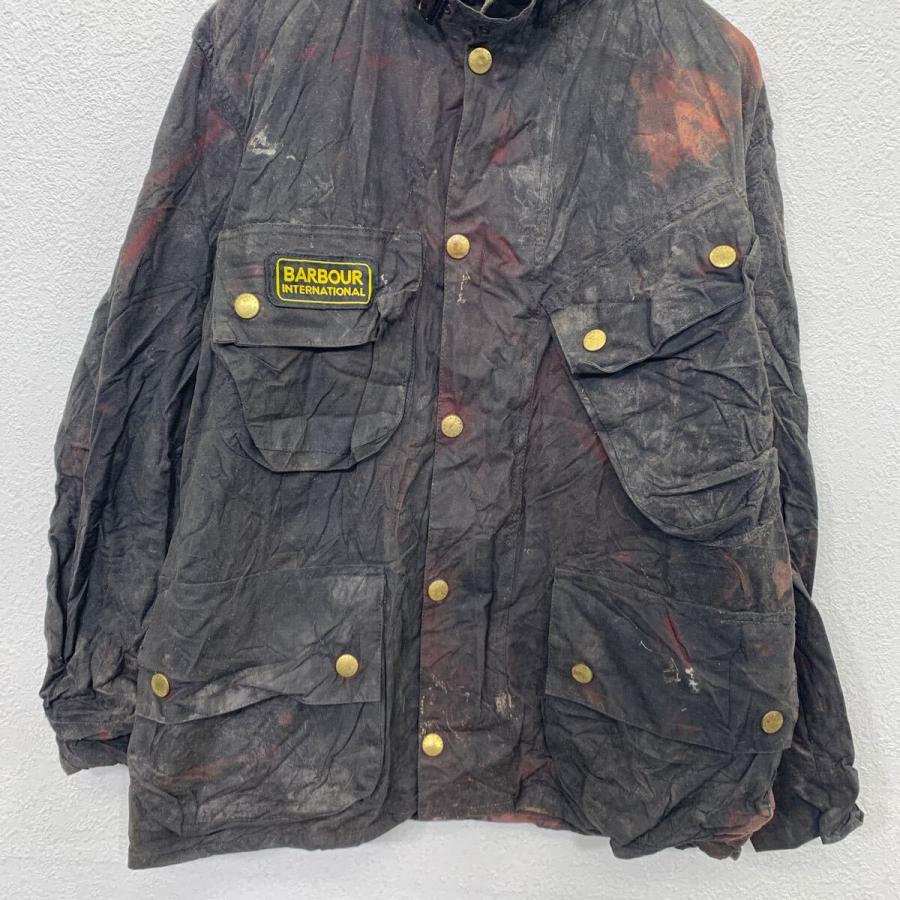 Barbour オイルドジャケット L〜 ブラック バブアー ジップアップ