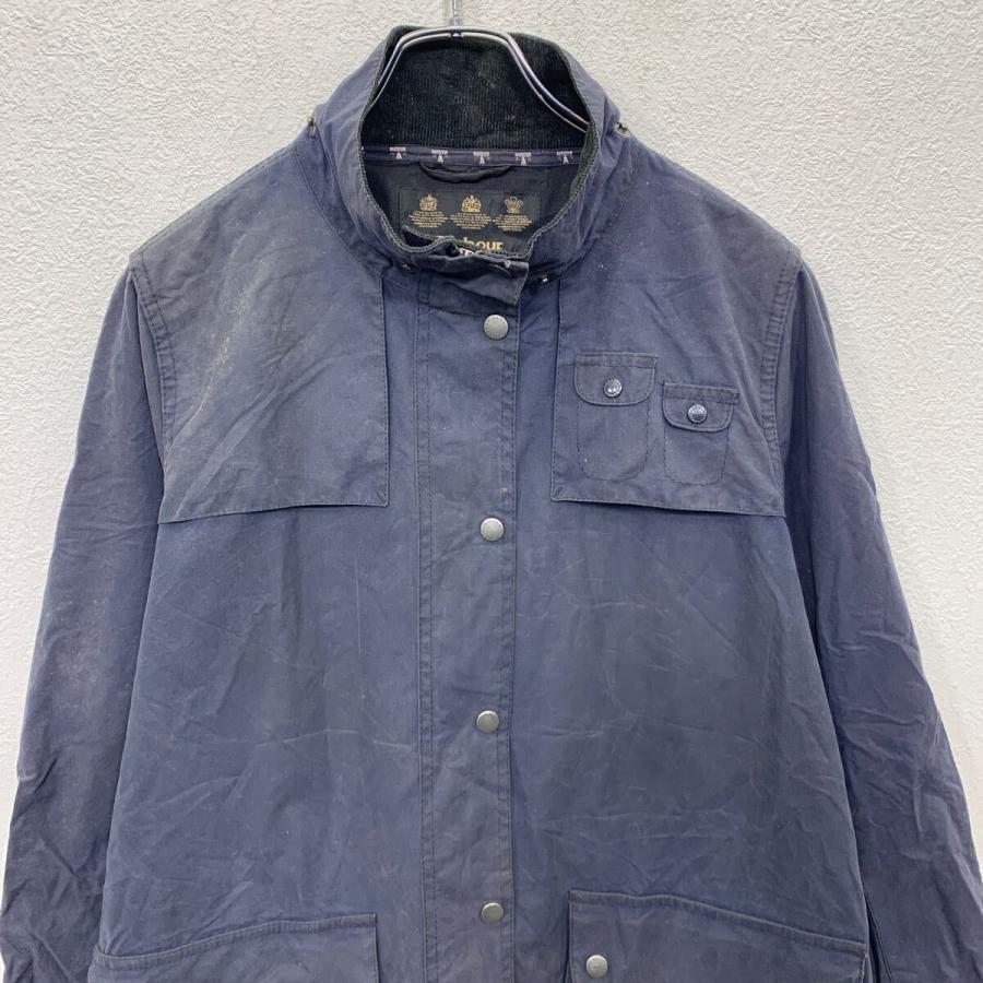 Barbour オイルドジャケット 10 M〜 ネイビー バブアー ジップアップ
