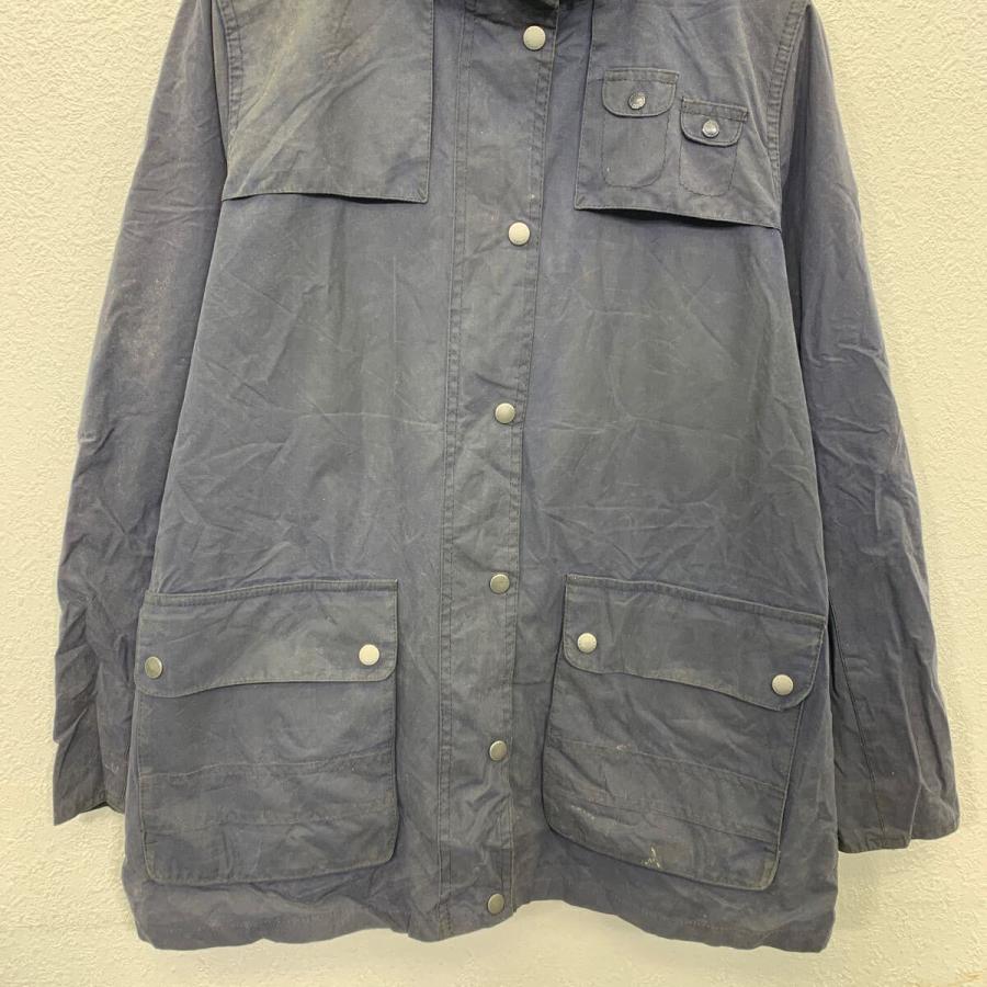 Barbour オイルドジャケット 10 M〜 ネイビー バブアー ジップアップ