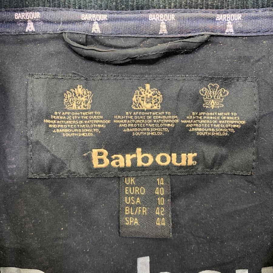 Barbour オイルドジャケット 10 M〜 ネイビー バブアー ジップアップ