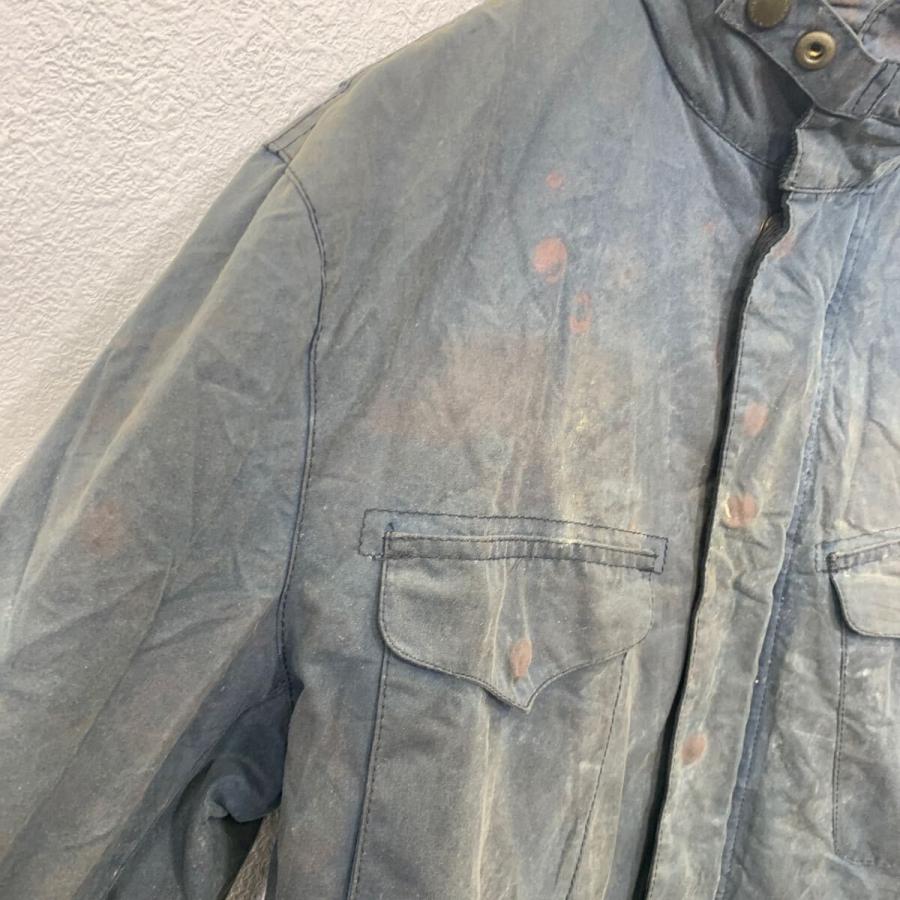 Barbour オイルドジャケット L ブルーグレー系 バブアー ジップアップ