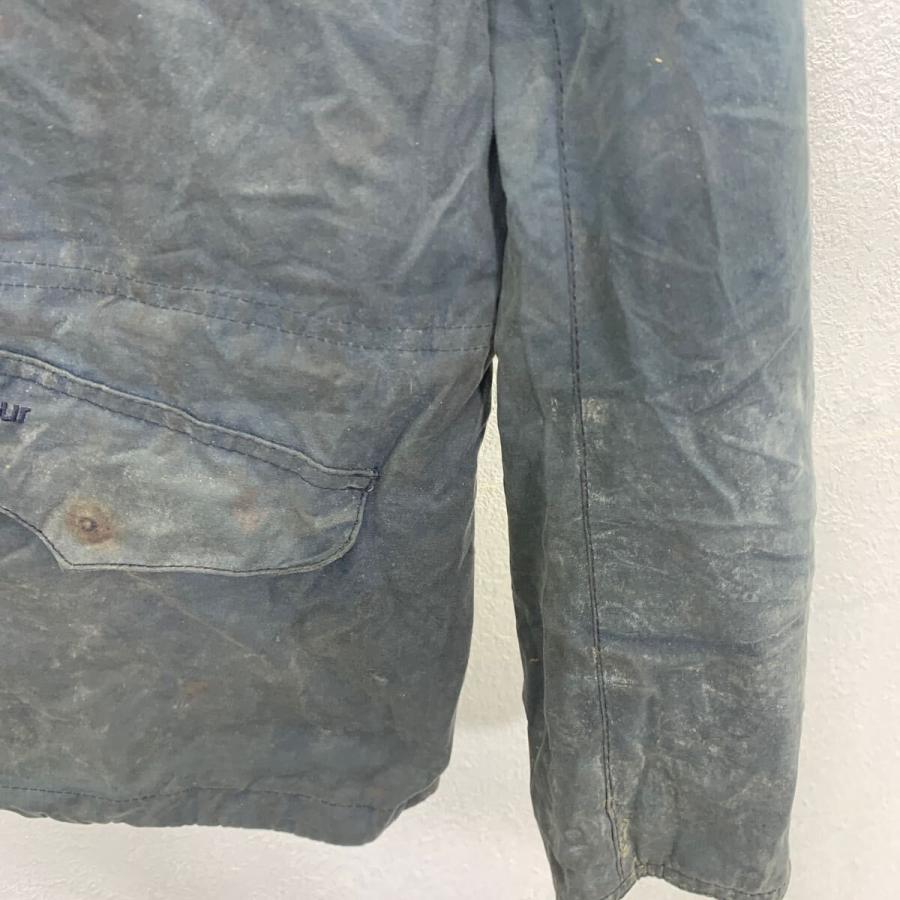 Barbour オイルドジャケット L ブルーグレー系 バブアー ジップアップ