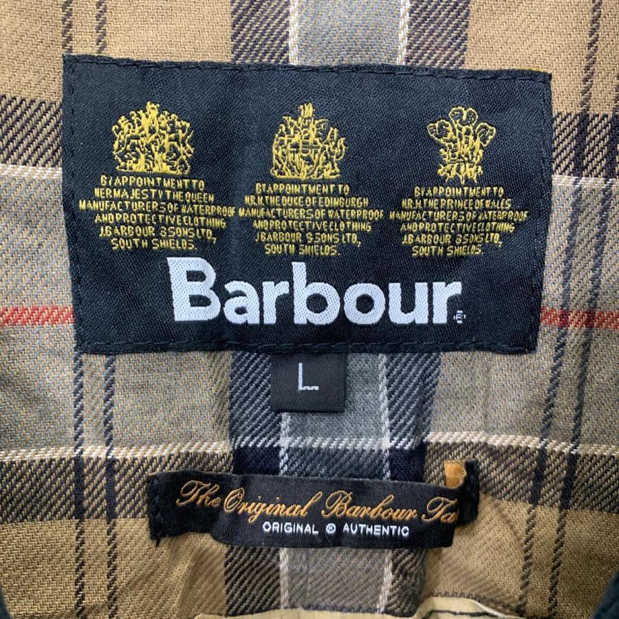 Barbour オイルドジャケット L ブルーグレー系 バブアー ジップアップ