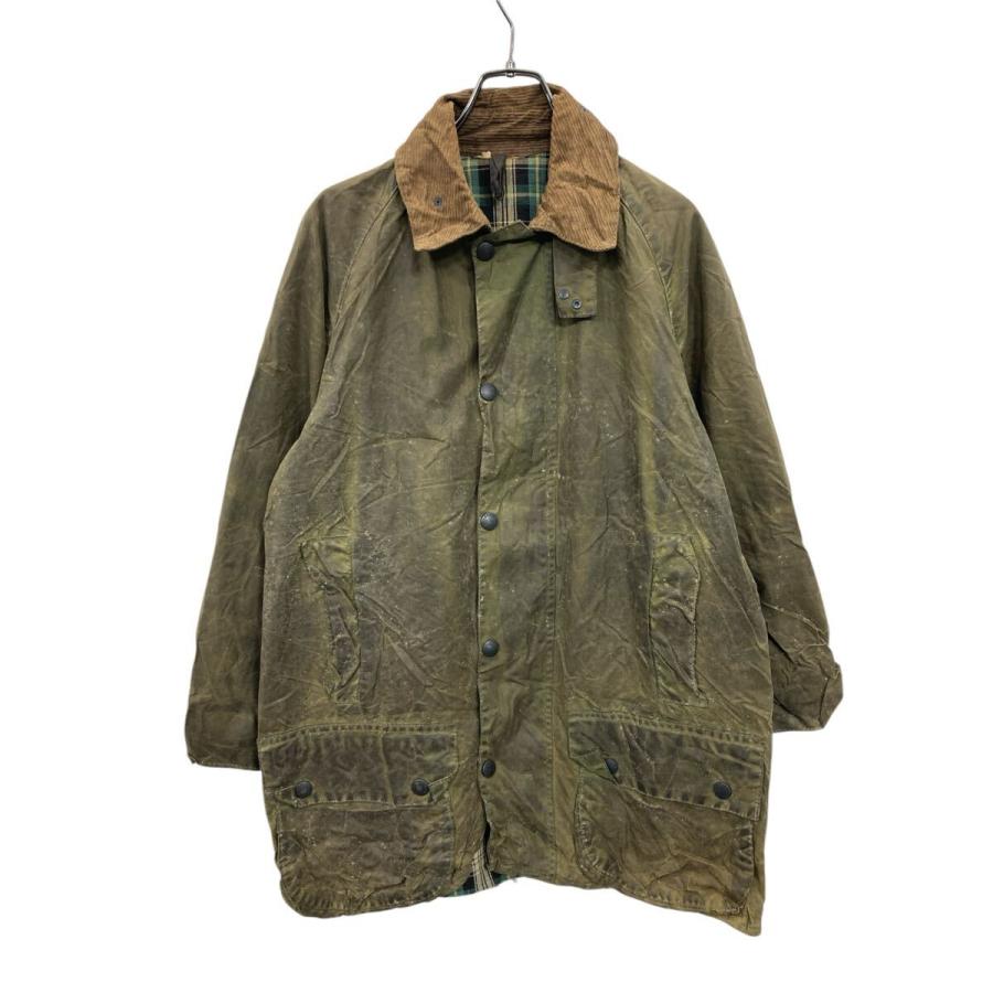 Barbour オイルドジャケット Mサイズ位 表記サイズC38 バブアー 80年代 
