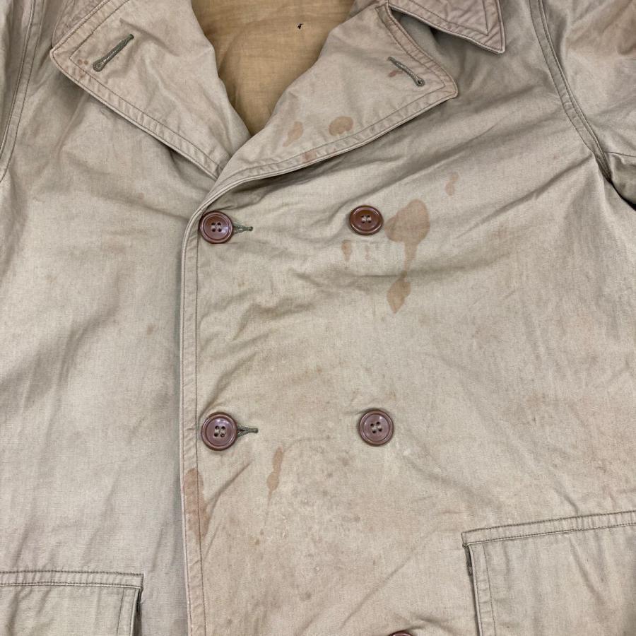ミリタリー マッキーノコート Mサイズ位 表記サイズ38 40年代 米軍実品