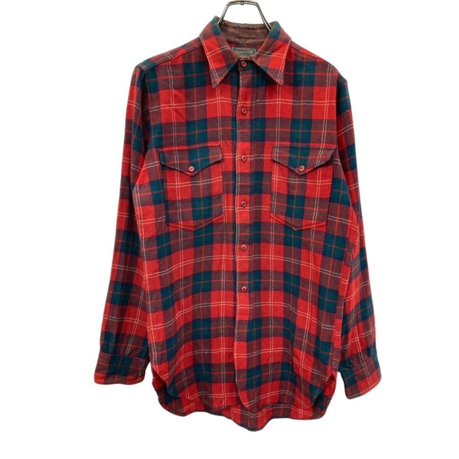 PENDLETON ウールシャツ Mサイズ ペンドル 60年代 レッド 古着卸