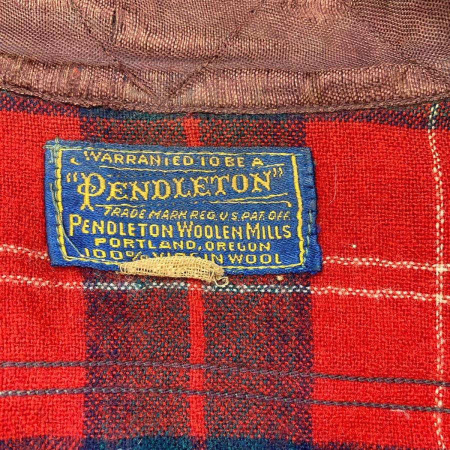 PENDLETON ウールシャツ Mサイズ ペンドル 60年代 レッド 古着卸