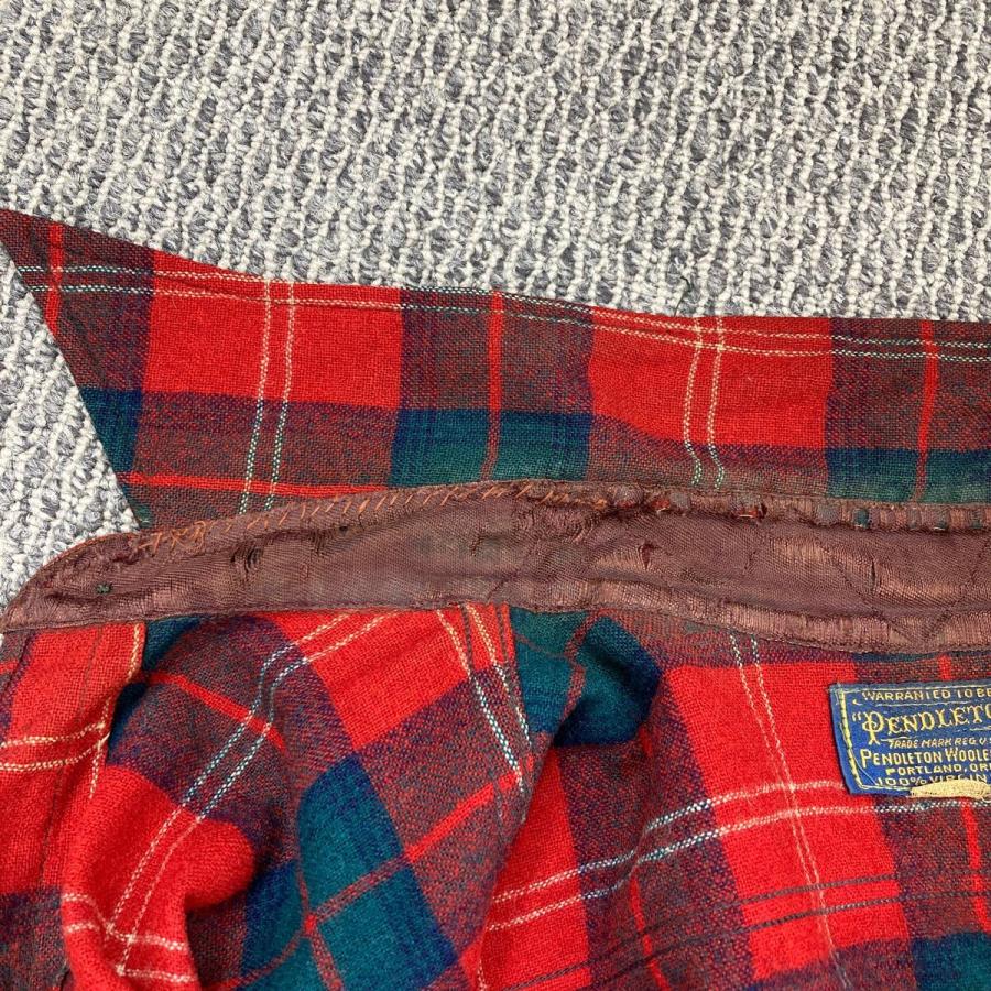 PENDLETON ウールシャツ Mサイズ ペンドル 60年代 レッド 古着卸
