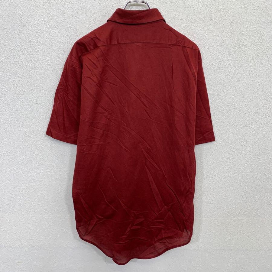 TAO タオ カジュアルシャツ S 赤 【古着】【中古】【送料無料】 Arrow 半袖 無地シャツ 16 L〜 レッド アロー ボタン 70s 70年代 胸