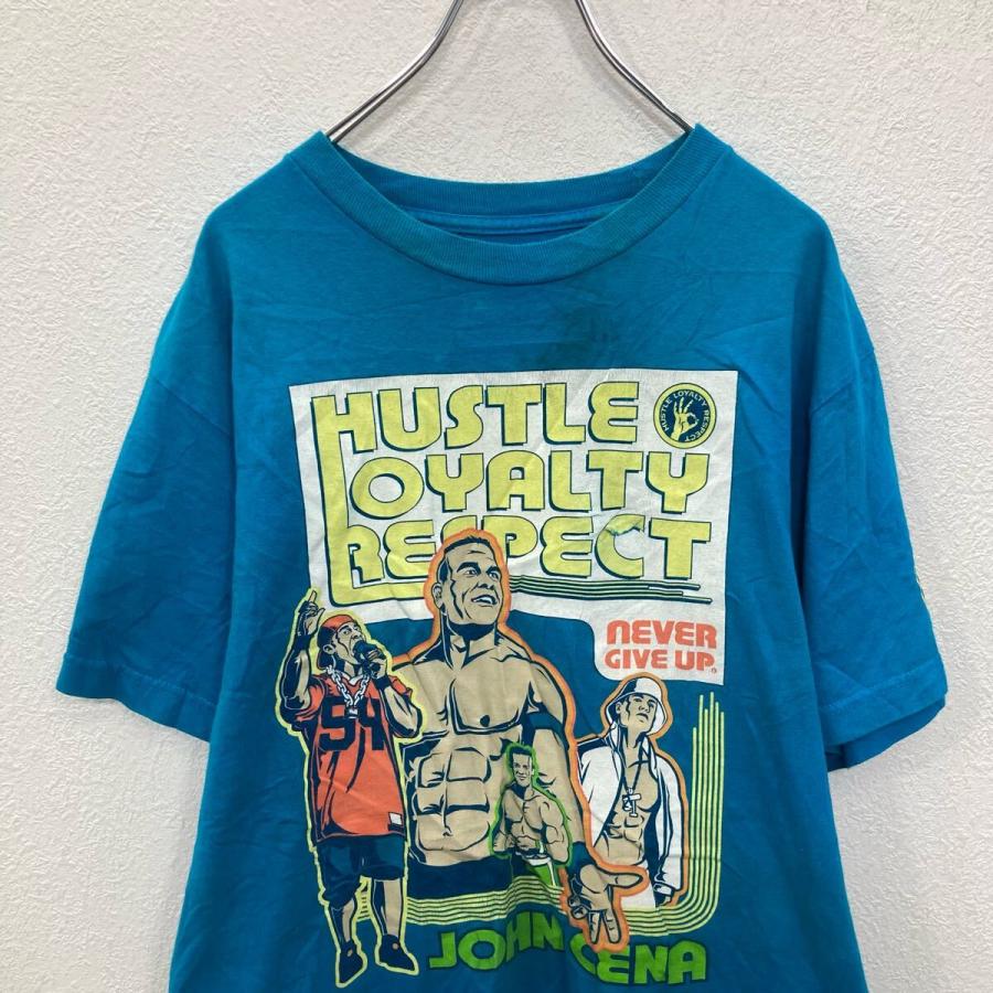 WWE 半袖 プリントTシャツ M ライトブルー プロレス 古着卸 アメリカ仕
