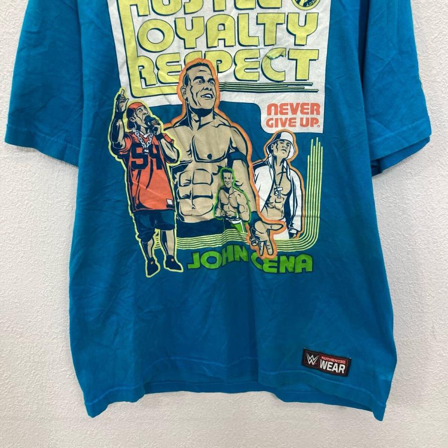 WWE 半袖 プリントTシャツ M ライトブルー プロレス 古着卸 アメリカ仕