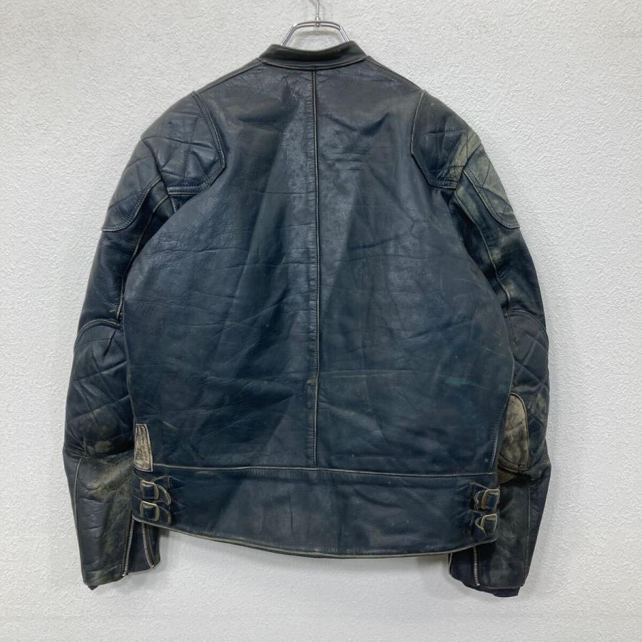 Lewis Leathers ライダースジャケット Lサイズ ネイビー ルイスレザー ファントム 70's 英国製 古着卸 アメリカ仕入 a705-5435の画像